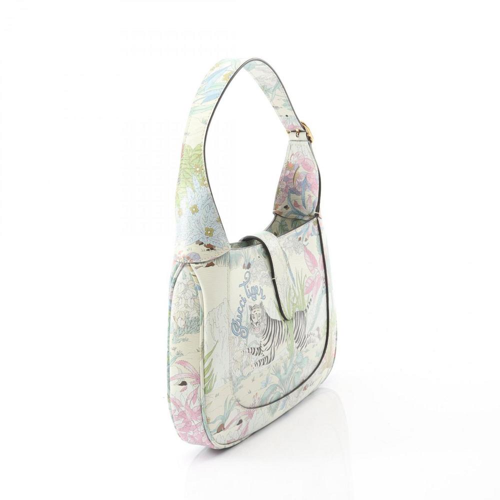 Gucci Tiger Jackie 1961 Small Leather Shoulder Bag, Women's, Blue Multicolor,... - Picture 2 of 8